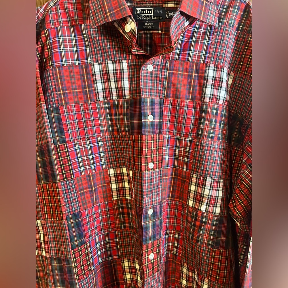 Collector’s Piece | Polo Patchwork Heavyweight Shirt – 18/XXL - Picture 5 of 7